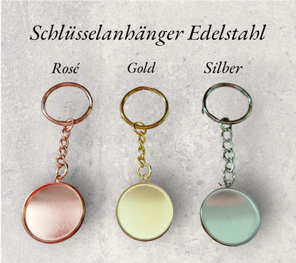 Edelstahl Anhänger Vogelfeder "Gold" Wellensittig