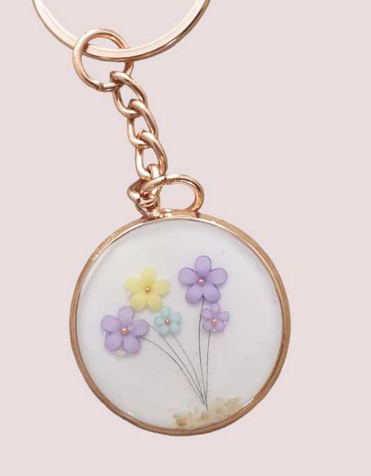 Stainless steel pendant hairy bouquet