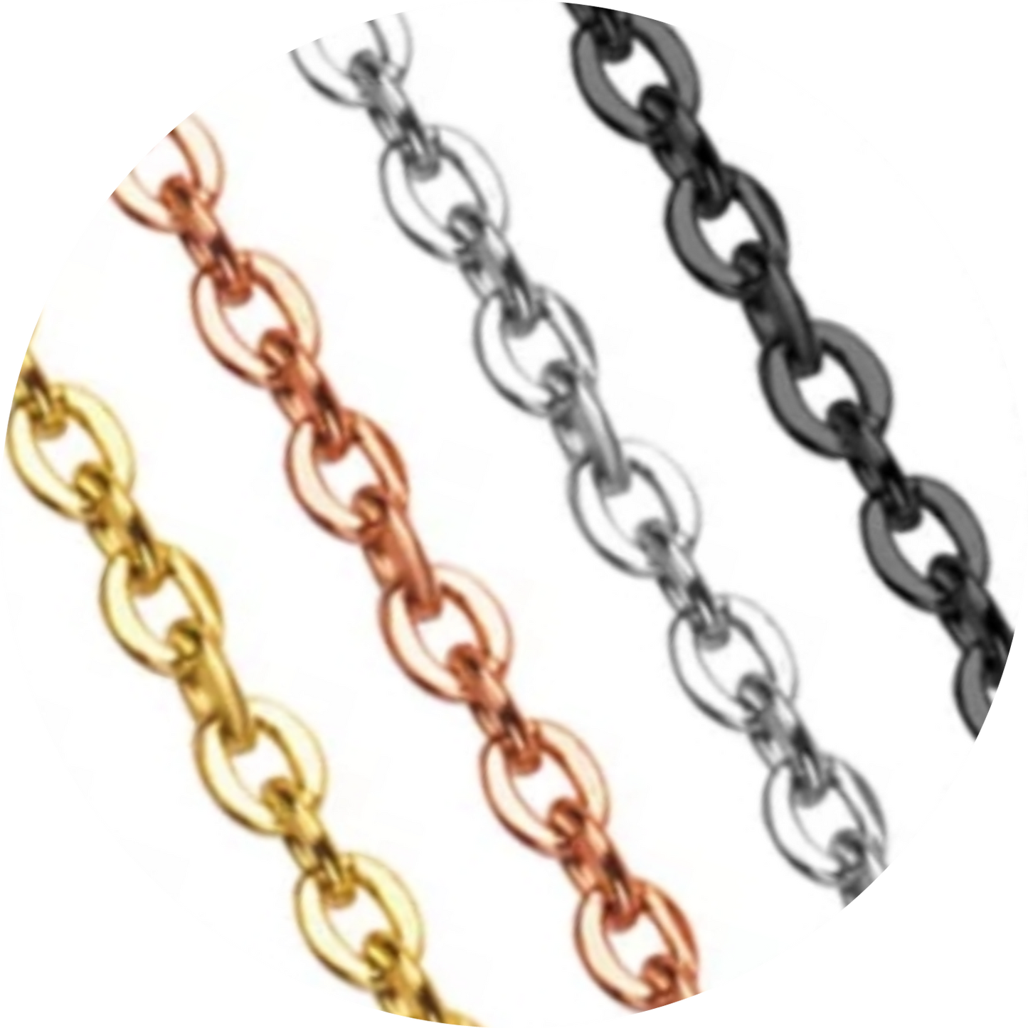 "Lebensbaum" 25mm/18mm feines Blattgold, Blattsilber, Blattrosé