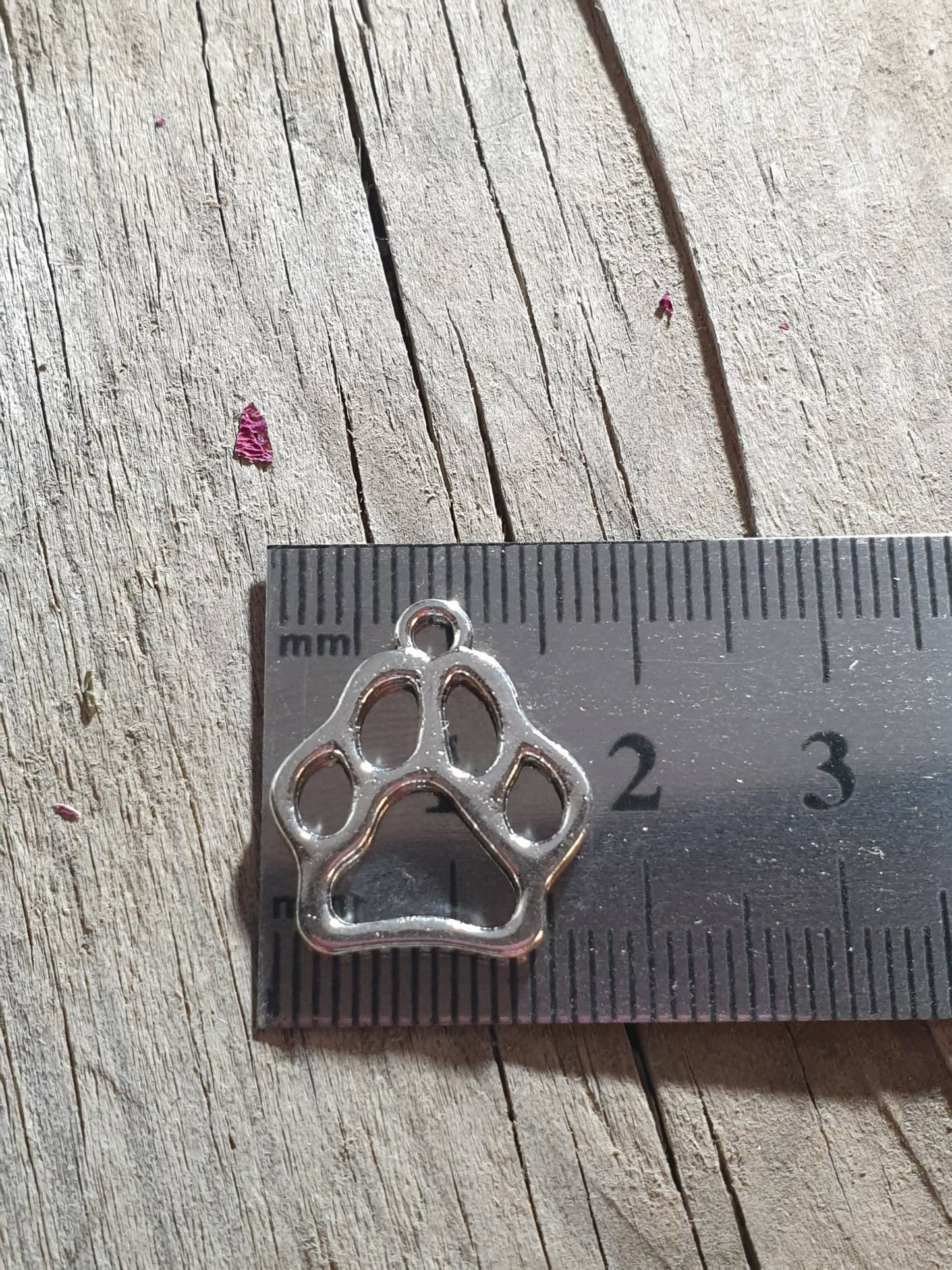 Edelstahl Pfotenanhänger Charms 18mm
