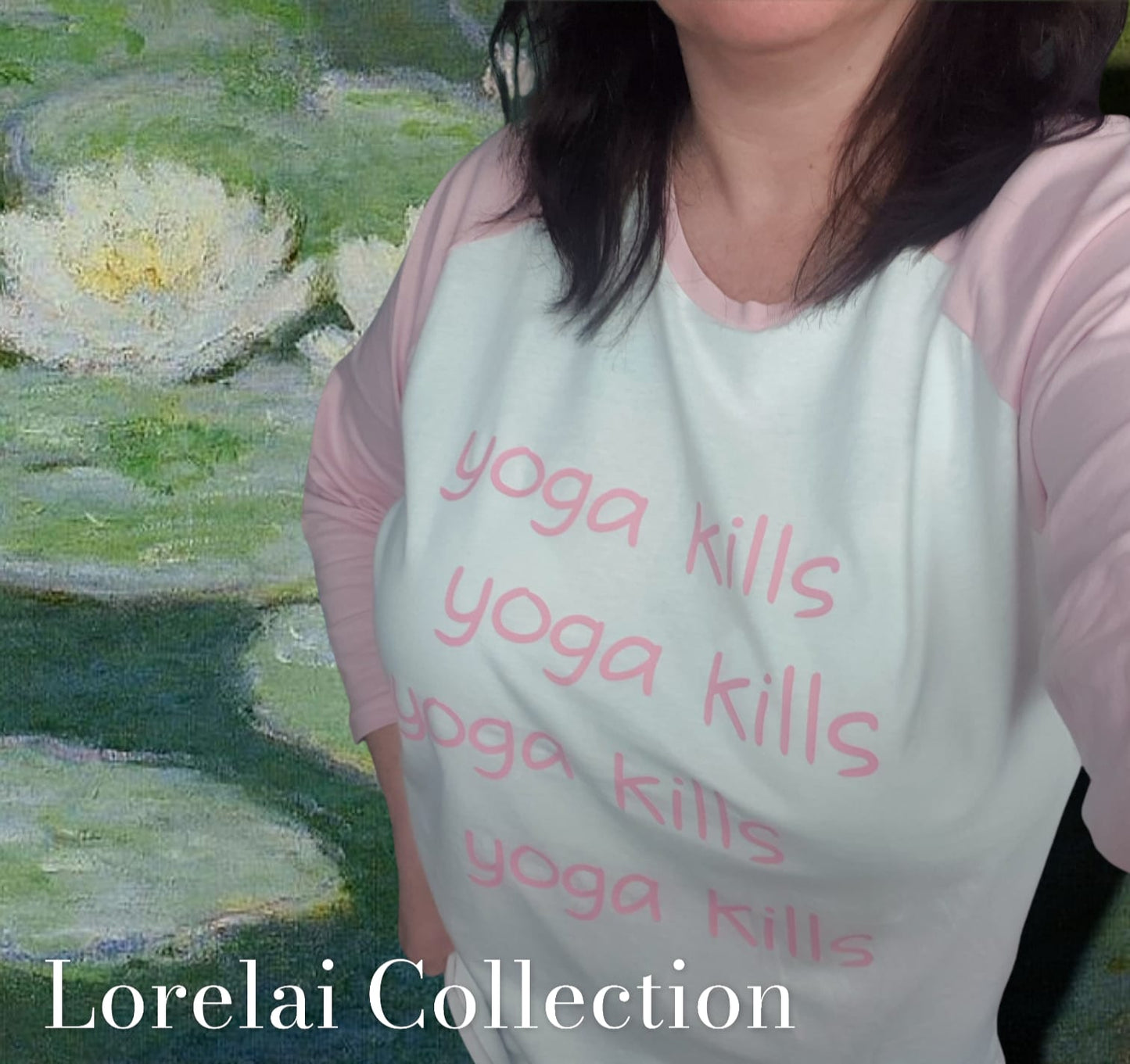 Unisex Superstar Baseball T-Shirt im Lorelai Gilmore Girls Style Yoga kills